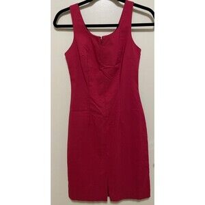 Vintage Express Y2K Red Stretch Bodycon Dress Sexy Holiday Mini Party Dress 1/2